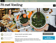 Tablet Screenshot of fitmetvoeding.nl